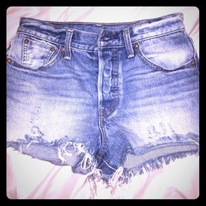 NWOT!!! High waisted Levi brand crop shorts!!!
